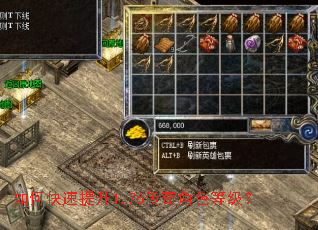 如何快速提升1.76传奇角色等级? 如何快速提升1.76传奇角色等级?