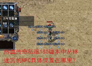 ��Ѫ����˽��180�汾�д����Թ���NPC����λ�������