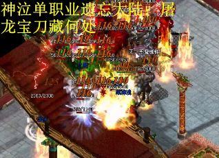 神泣单职业遗忘大陆：屠龙宝刀藏何处