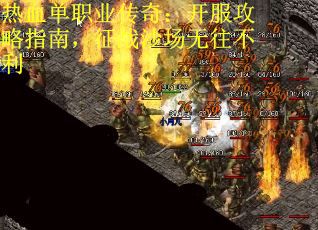 热血单职业传奇：开服攻略指南，征战沙场无往不利