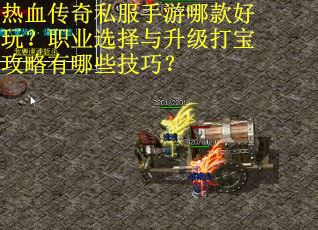 热血传奇私服手游哪款好玩？职业选择与升级打宝攻略有哪些技巧？