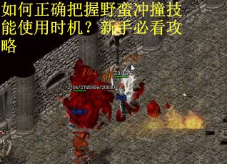 如何正确把握野蛮冲撞技能使用时机？新手必看攻略