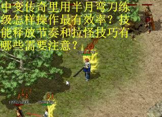中变传奇里用半月弯刀练级怎样操作最有效率？技能释放节奏和拉怪技巧有哪些需要注意？