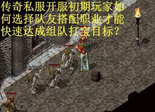 传奇私服开服初期玩家如何选择队友搭配职业才能快速达成组队打宝目标？