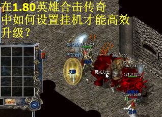 在1.80英雄合击传奇中如何设置挂机才能高效升级？