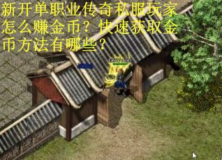 新开单职业传奇私服玩家怎么赚金币？快速获取金币方法有哪些？
