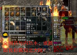 金创药与内功水,谁能助我称霸玛法大陆? 金创药与内功水,谁能助我称霸玛法大陆?