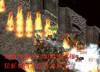 热血传奇行会如何快速招揽新成员并提升凝聚力? 热血传奇行会如何快速招揽新成员并提升凝聚力?