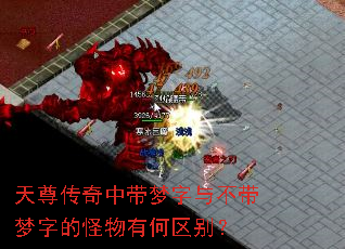 天尊传奇中带梦字与不带梦字的怪物有何区别? 天尊传奇中带梦字与不带梦字的怪物有何区别?