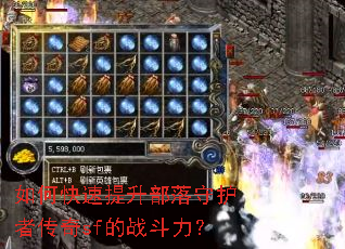 如何快速提升部落守护者传奇sf的战斗力? 如何快速提升部落守护者传奇sf的战斗力?