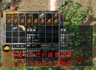 ���۵�ʿ�ͷ�ʦ˭��������ʵս�Ա���ְҵѡ��ָ��