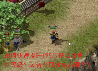 如何快速提升195传奇私服角色等级?装备获取攻略有哪些? 如何快速提升195传奇私服角色等级?装备获取攻略有哪些?