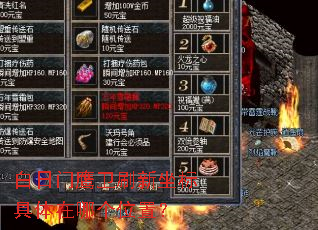 白日门鹰卫刷新坐标具体在哪个位置? 白日门鹰卫刷新坐标具体在哪个位置?