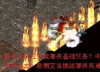 新手入门应完成哪些基础任务?中期如何快速提升战力?后期又该挑战哪些高难度副本? 新手入门应完成哪些基础任务?中期如何快速提升战力?后期又该挑战哪些高难度副本?